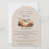 Rustieke herfstlandschap details enclosecard kaart (Voorkant)