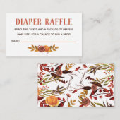 Rustieke herfstluier Raffle Tickets Informatiekaartje (Voorkant / Achterkant)