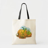 Rustieke herfstpompoenen en bladeren tote bag (Voorkant)