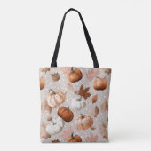 Rustieke herfstpompoenen & herfstbladeren (2) tote bag (Achterkant)