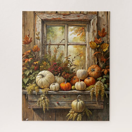 Rustieke herfstpuzzel legpuzzel (Verticaal)