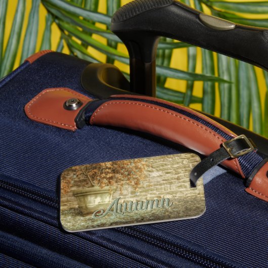 Rustieke herfsttuin bagagelabel (Voorkant Insitu 3)