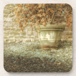 Rustieke herfsttuin bier onderzetter