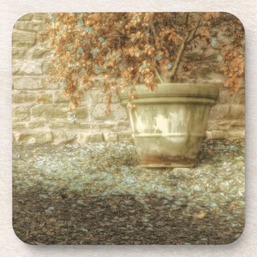 Rustieke herfsttuin bier onderzetter (Voorkant)