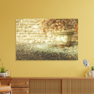 Rustieke herfsttuin canvas afdruk