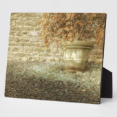 Rustieke herfsttuin fotoplaat (Zijkant)