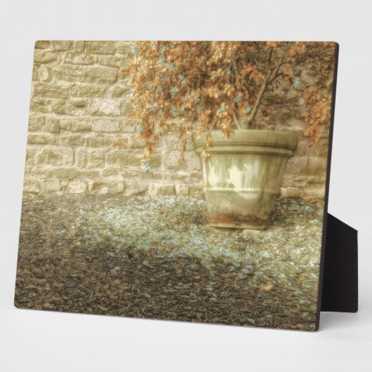 Rustieke herfsttuin fotoplaat (Zijkant)