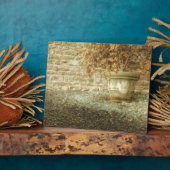 Rustieke herfsttuin fotoplaat (Zijkant)