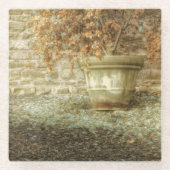 Rustieke herfsttuin glazen onderzetter (Voorkant)