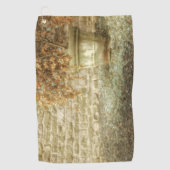 Rustieke herfsttuin golfhanddoek (Voorkant)