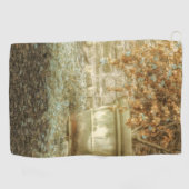 Rustieke herfsttuin golfhanddoek (Horizontaal)