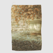 Rustieke herfsttuin golfhanddoek (Voorkant)
