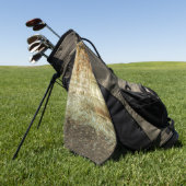 Rustieke herfsttuin golfhanddoek (Groen)