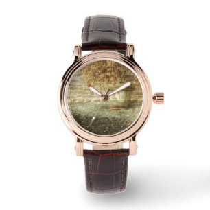 Rustieke herfsttuin horloge