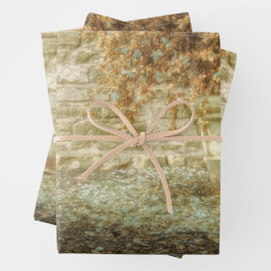 Rustieke herfsttuin inpakpapier vel