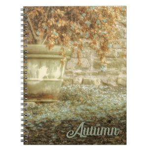 Rustieke herfsttuin notitieboek