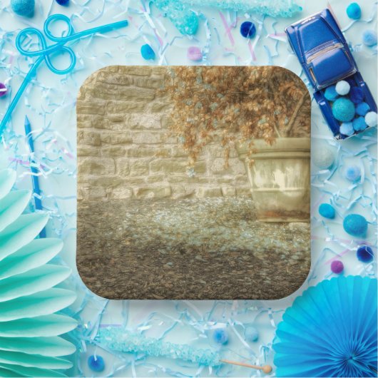 Rustieke herfsttuin papieren bordje (Feest)