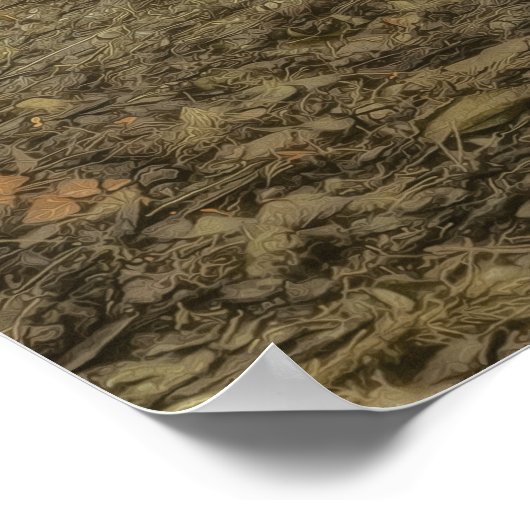 Rustieke herfsttuin poster (Hoek)