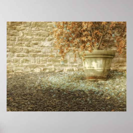 Rustieke herfsttuin poster (Voorkant)