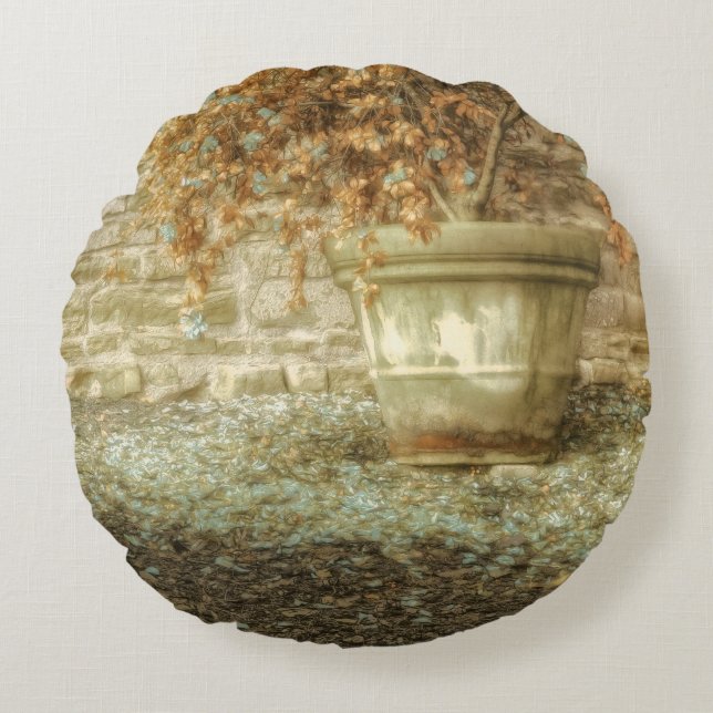 Rustieke herfsttuin rond kussen (Voorkant)