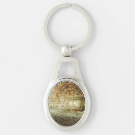 Rustieke herfsttuin sleutelhanger