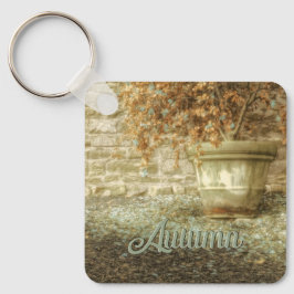 Rustieke herfsttuin sleutelhanger