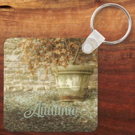 Rustieke herfsttuin sleutelhanger (Achterkant)