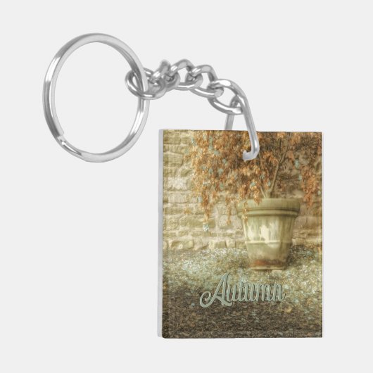 Rustieke herfsttuin sleutelhanger (Voorkant Links)