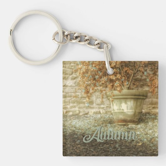 Rustieke herfsttuin sleutelhanger (Voorkant)