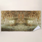 Rustieke herfsttuin strandlaken (Voorkant)