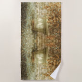 Rustieke herfsttuin strandlaken (Voorkant)