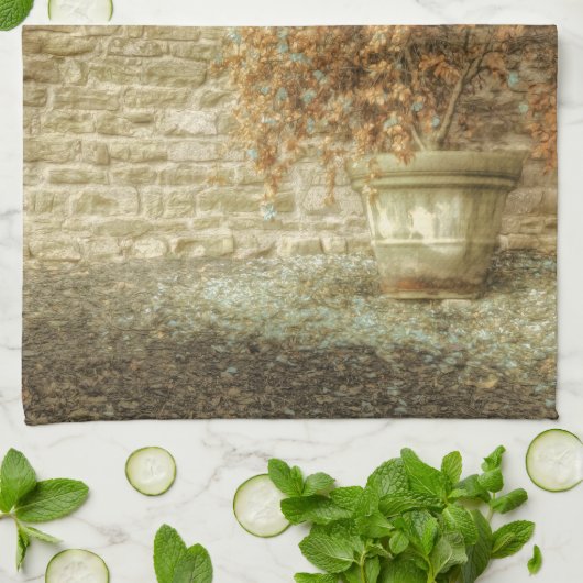 Rustieke herfsttuin theedoek (Gevouwen)