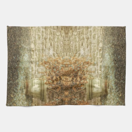 Rustieke herfsttuin theedoek (Horizontaal)