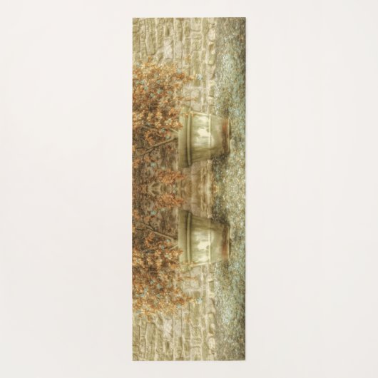 Rustieke herfsttuin yogamat (Achterkant)