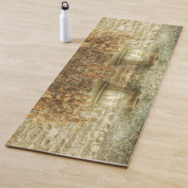 Rustieke herfsttuin yogamat
