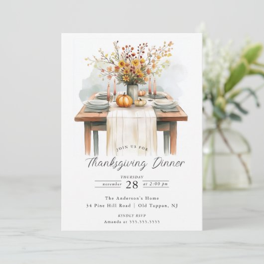 Rustieke herfstviering Thanksgiving Kaart (Staand voorkant)