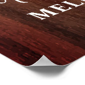 Rustieke herinnering 8 foto collage rouwplechtighe poster (Hoek)