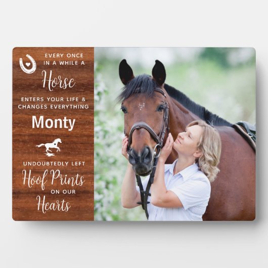 Rustieke herinnering Paardengedenkteken Fotoplaat (voorkant)