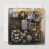 Rustieke  herinneringen feestdagenkaart (Voorkant)