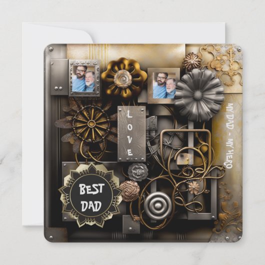 Rustieke herinneringen feestdagenkaart (Voorkant)