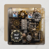 Rustieke herinneringen feestdagenkaart (Voorkant / Achterkant)