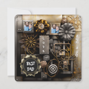 Rustieke  herinneringen feestdagenkaart