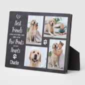 Rustieke Herinneringscollage voor huisdierhond Fotoplaat (Zijkant)