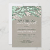 Rustieke hernieuwing van geloften trouwjubileum gr kaart (Voorkant)