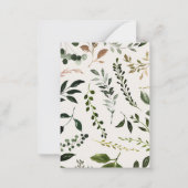 Rustieke hert bloemenbordeaux bruiloft RSVP Kaart Notitiekaartje (Achterkant)