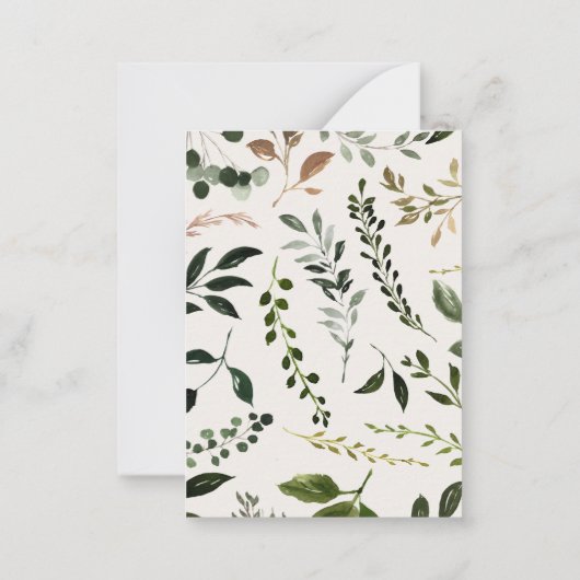 Rustieke hert bloemenbordeaux bruiloft RSVP Kaart Notitiekaartje (Achterkant)