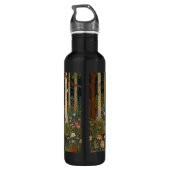 Rustieke herten boho bos bos groen waterfles  (Achterkant)