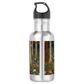 Rustieke herten boho bos bos groen waterfles  (Achterkant)