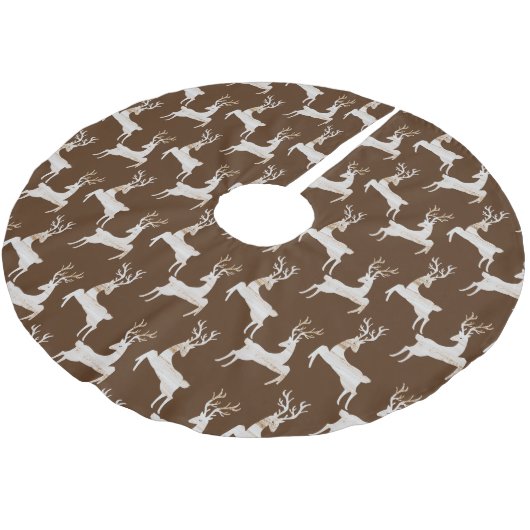 Rustieke herten boom rok kerstboom rok (Gekanteld)