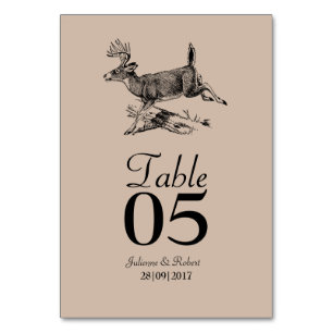 Rustieke herten bos bruiloft tafel Kaart